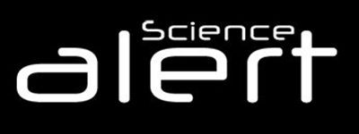 Science Alert logo white on black