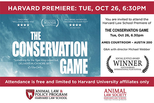 The Conservation Game film screening poster