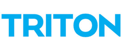 Triton magazine logo in blue